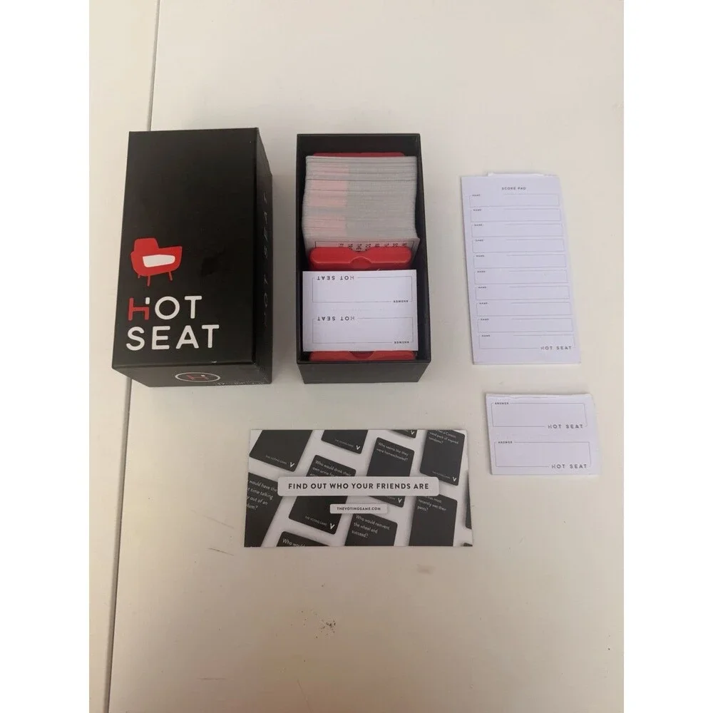 2016 Buffalo Games & Puzzles Hot Seat Used Complete Card Game W/ Opened Box